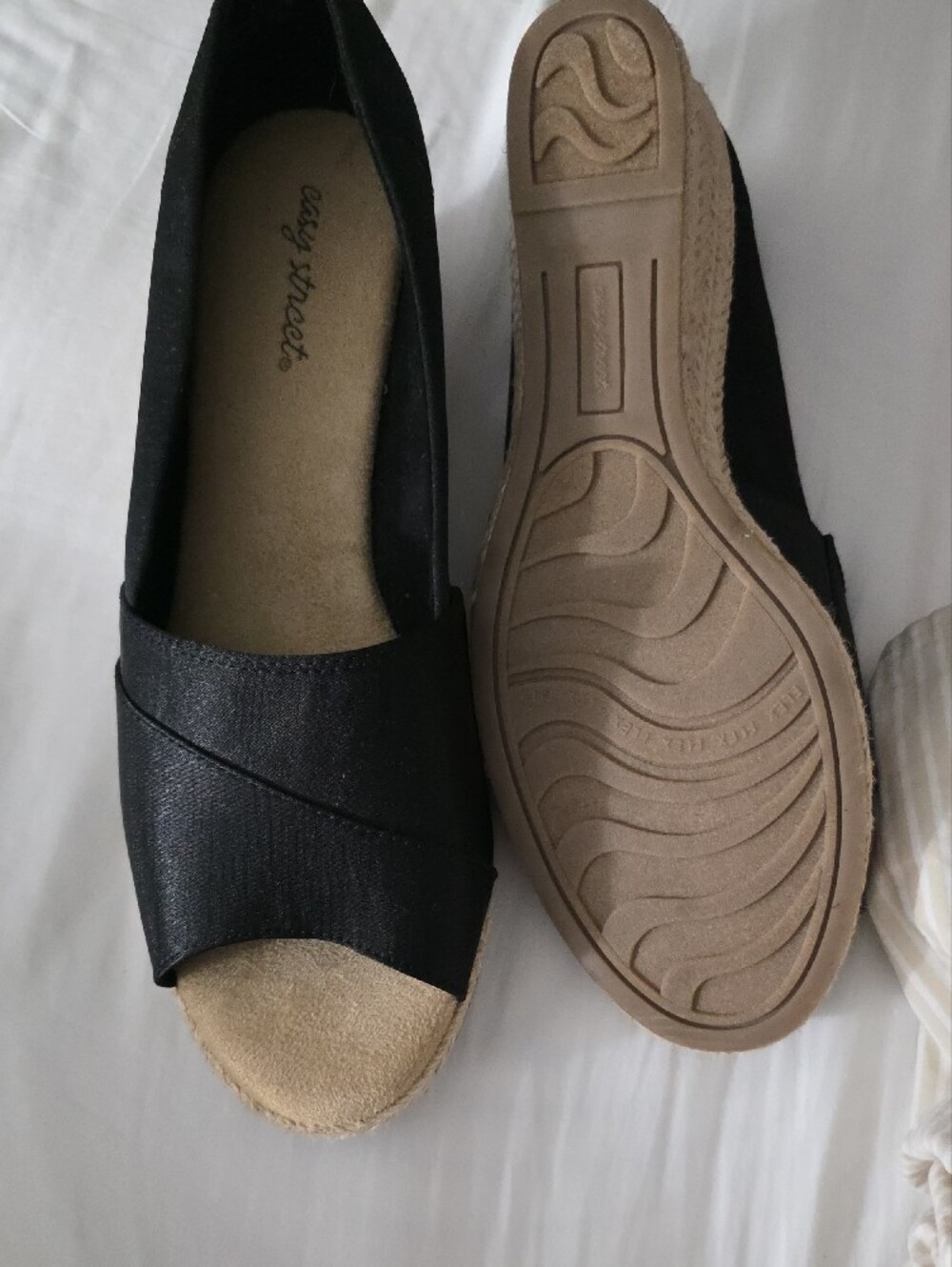 Easy StreetEasy Street Jasper Women's Wedge Sandals 11 Exrta Wide - Picture 7 of 7